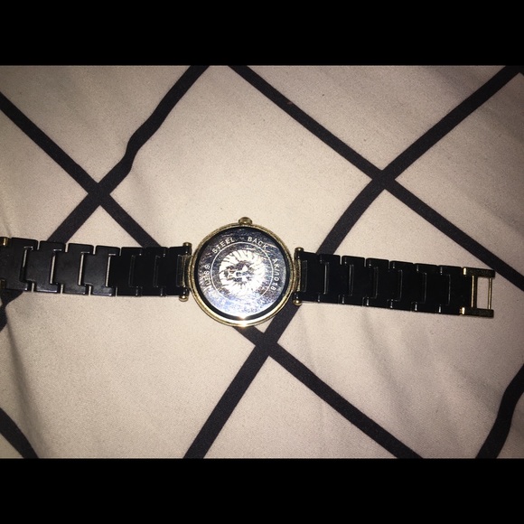 Anne Klein black and gold diamond watch - Picture 5 of 5